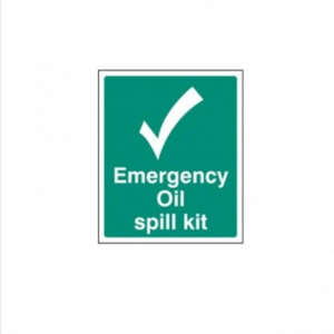 “Emergency Oil Spill Kit” Sign